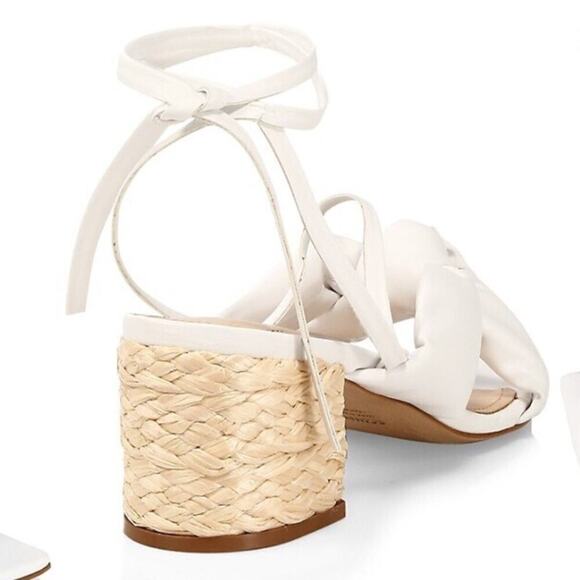 NEW Schutz Lewis Block Heel in White Size 9 - Picture 3 of 9